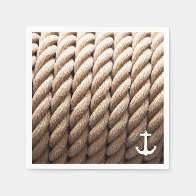 Nautical Rope - Anchor Napkins (Front)