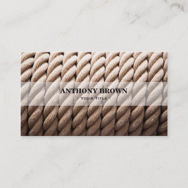 Nautical Rope Business Card (Front)