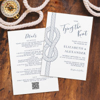 Nautical Rope Knot All In One QR Code Wedding