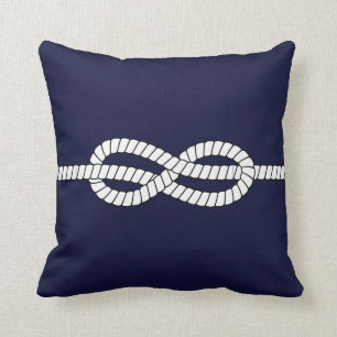 Nautical Rope Knot Decorative Throw Pillow