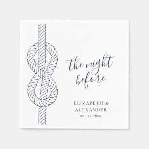 Nautical Rope Modern Rehearsal Dinner Napkin