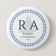 Nautical Rope Monogram White