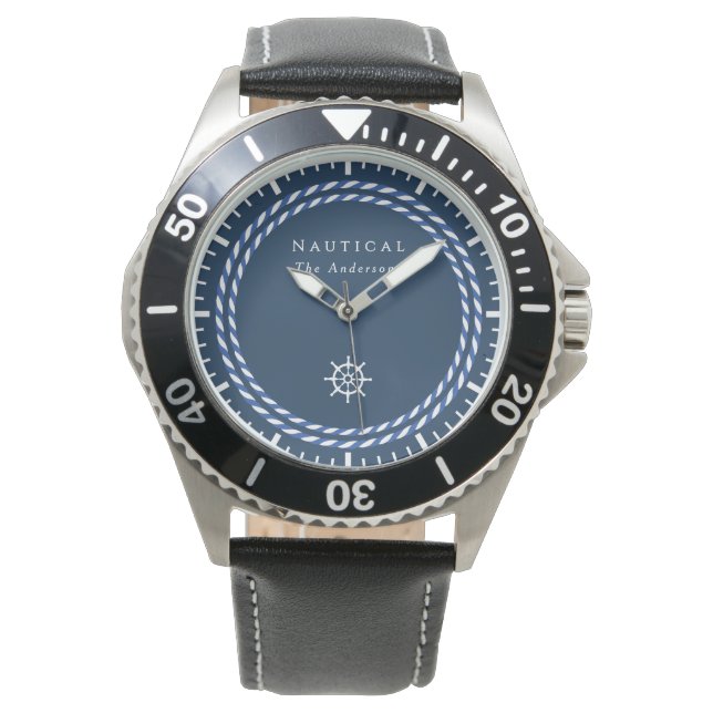 Nautical Rope Navy Watch (Front)