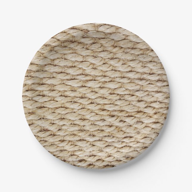 Nautical Rope Paper Plate (Front)