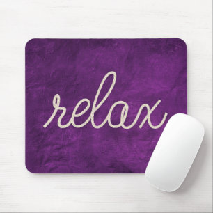 Nautical Rope Relax On Purple Mouse Pad