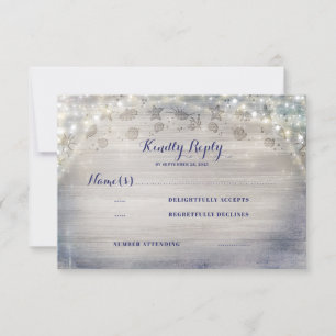 Nautical Rustic Horizontal Wedding RSVP