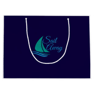 Nautical Sail Away Large Gift Bag