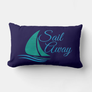 Nautical Sail Away Lumbar Cushion