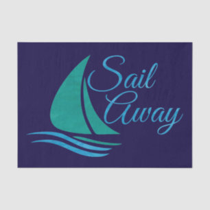 Nautical Sail Away Tissue Paper