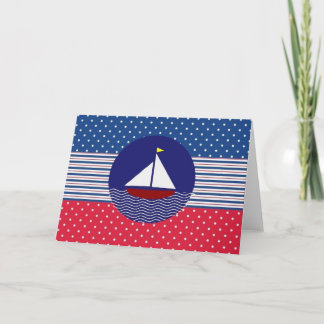 Nautical Sail Boat Note Card
