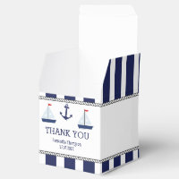 Nautical Sail Boats Baby Shower Favor Box