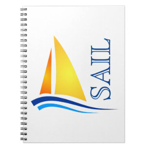 Nautical Sail Modern Notebook