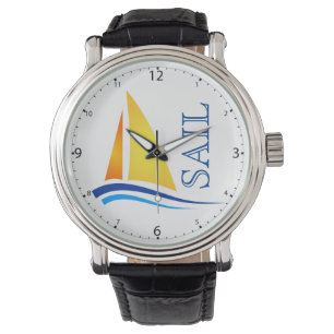 Nautical Sail Modern Watch