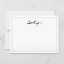Nautical Sailboat Flat Thank You Cards