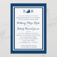 Nautical Sailboat Monogram Wedding