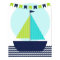 Nautical Sailboat Nursery Poster