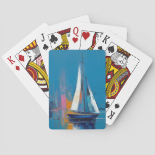 Nautical Sailboat Playing Cards