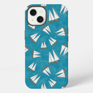 Nautical Sailboat Sailing Adventure Blue iPhone 13 Case