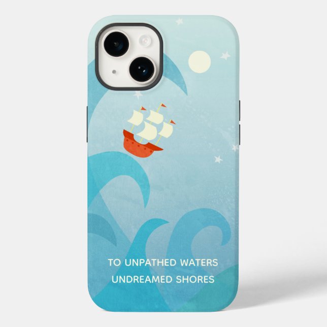 Nautical Sailing Boat Quote Case-Mate iPhone Case (Back)