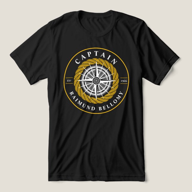 Nautical Sailing Tri-Blend Shirt (Design Front)