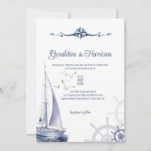 Nautical Sailing Yacht Wedding