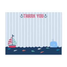 Nautical/Sailor Theme Blank Thank You