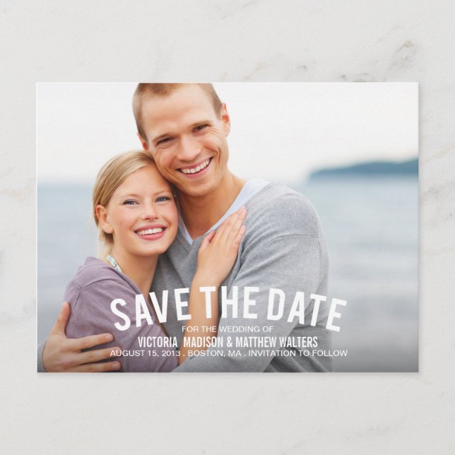 NAUTICAL | SAVE THE DATE ANNOUNCEMENT POSTCARD (Front)