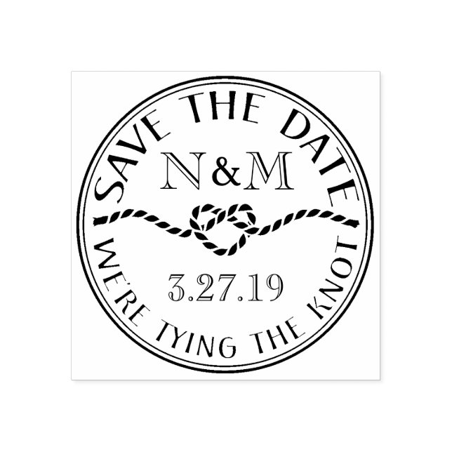 Nautical Save The Date Custom Stamp (Imprint)