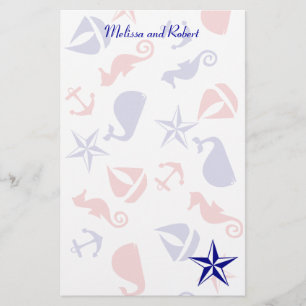 Nautical Scatter Stationery