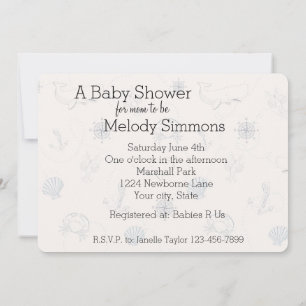 Nautical Sea Baby Shower Invitation
