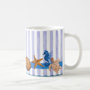 Nautical Sea Creatures Coffee Mug