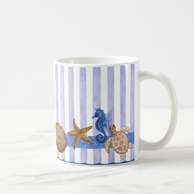 Nautical Sea Creatures Coffee Mug (Right)