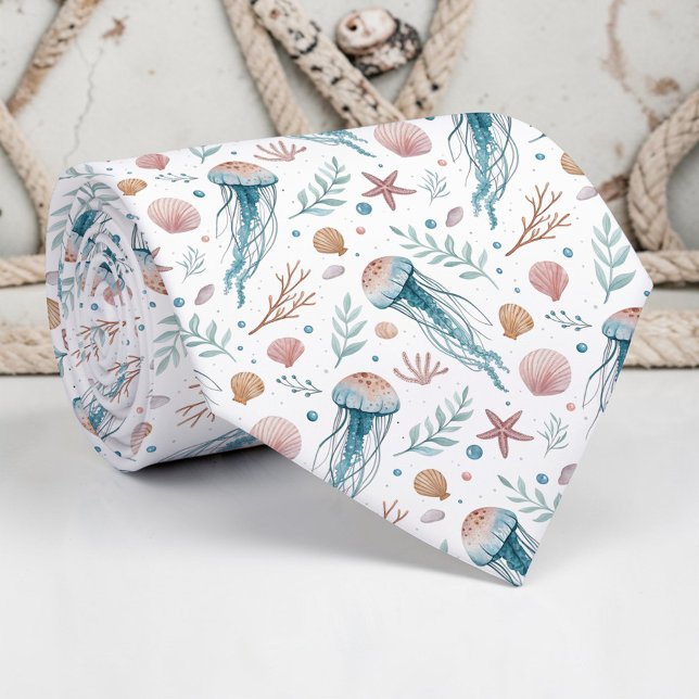 Nautical Sea Life Custom Necktie (Creator Uploaded)