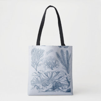 Nautical Sea Life Tote Bag