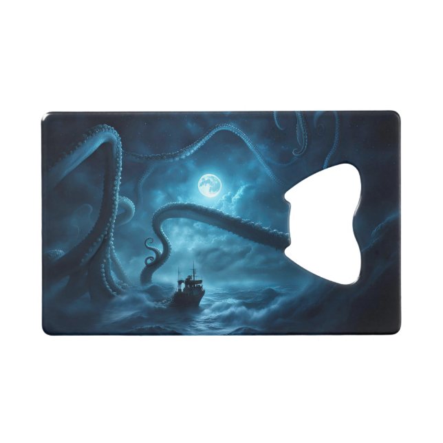 Nautical Sea Ocean Kraken Fishing Boat (Front (Horizontal))