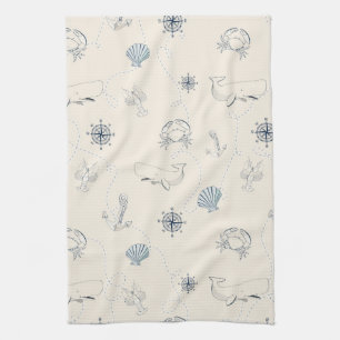 Nautical Sea Tea Towel