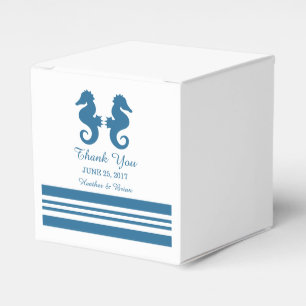 Nautical Seahorse Wedding Favour Boxes
