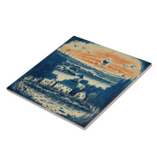 Nautical Seascapes Oil Painting No1 Ceramic Tile