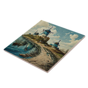 Nautical Seascapes Oil Painting No5 Ceramic Tile
