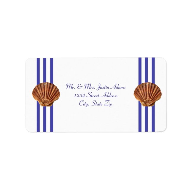 Nautical Seashell - Address Labels (Front)