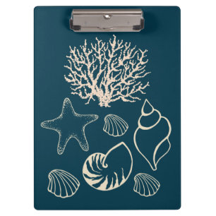Nautical Seashell Clipboard