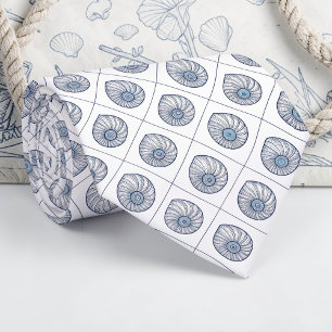 Nautical Seashells Custom Necktie