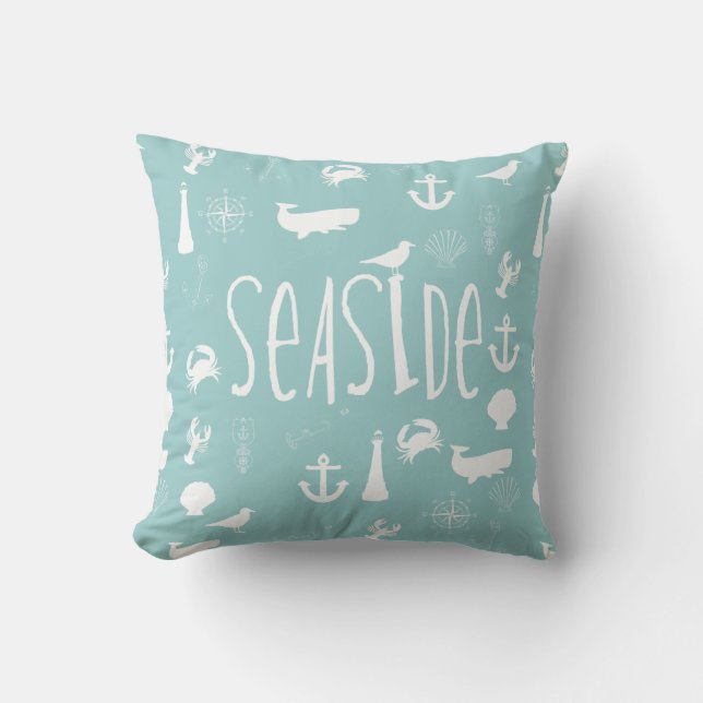 Nautical Seaside Cushion (Front)
