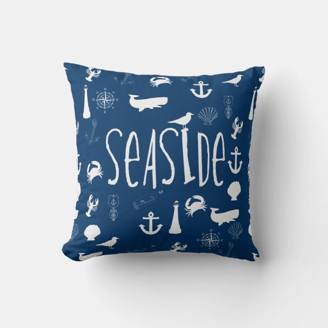 Nautical Seaside Cushion (Front)