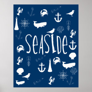 Nautical Seaside Poster