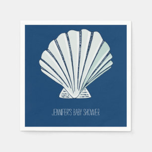 Nautical Seaside Shell Napkin