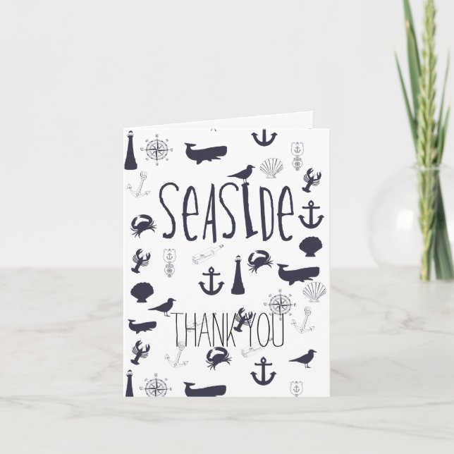 Nautical Seaside Thank You (Front)