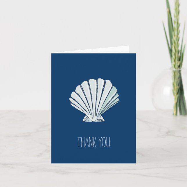 Nautical Seaside Thank You Card (Front)