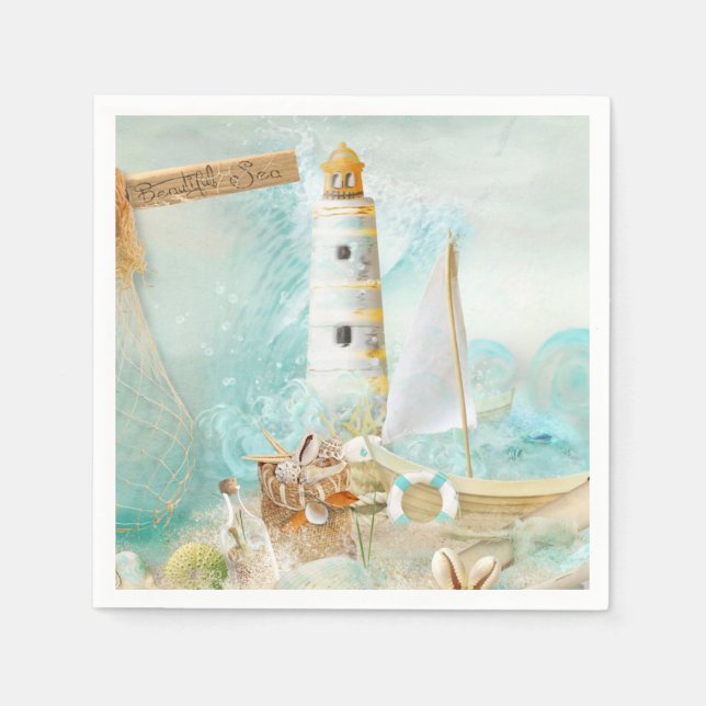 Nautical Series Design 11 Napkin (Front)