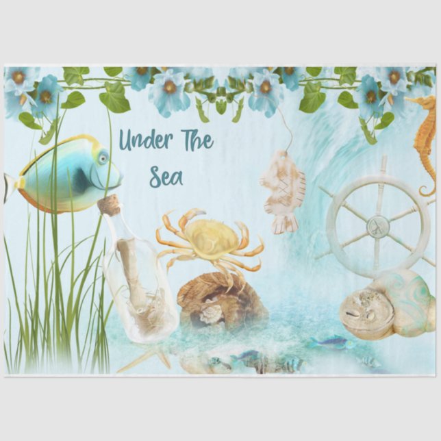 Nautical Series Design 12 Tissue Paper (Front)